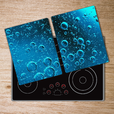 Chopping board glass Bubbles under water