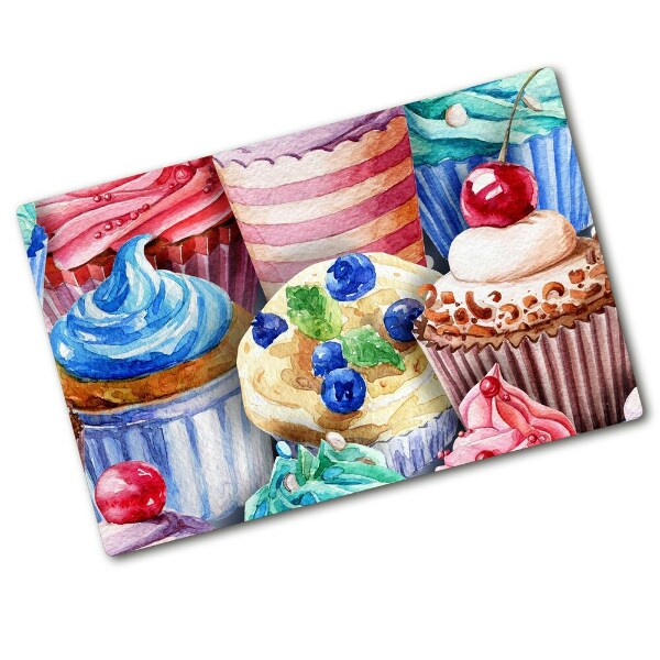 Cutting board Colorful muffins