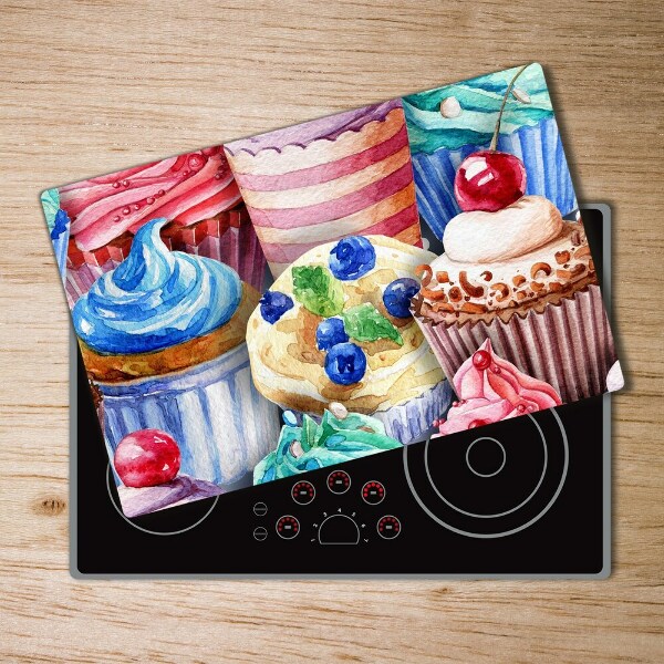 Cutting board Colorful muffins