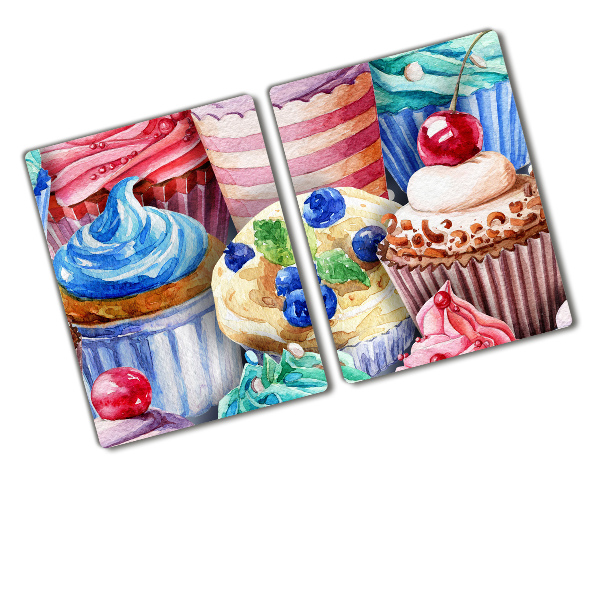 Cutting board Colorful muffins