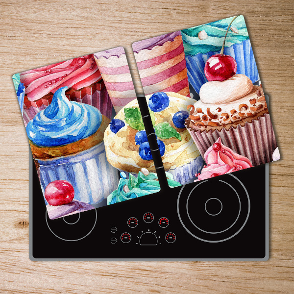 Cutting board Colorful muffins