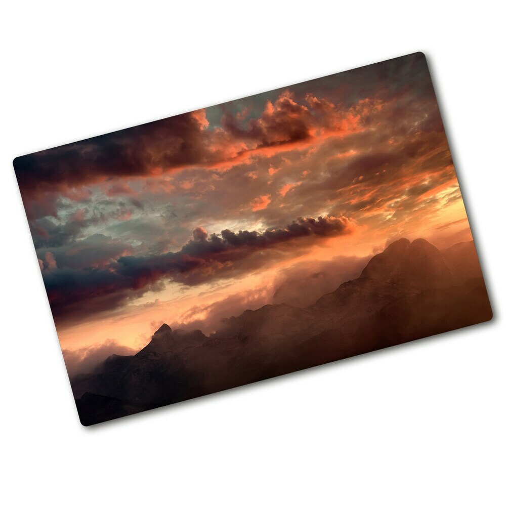 Cutting board Sunset of the mountain