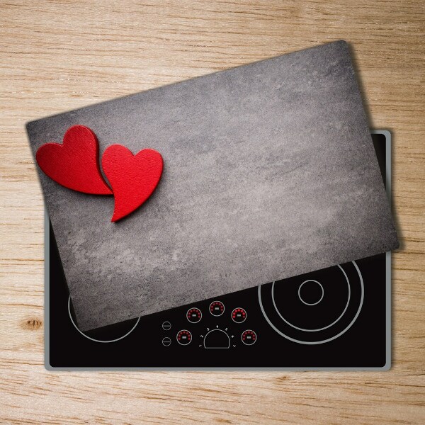 Chopping board Red hearts