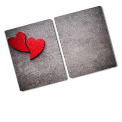 Chopping board Red hearts