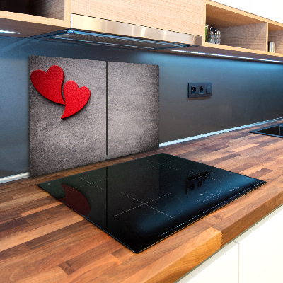 Chopping board Red hearts