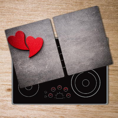 Chopping board Red hearts