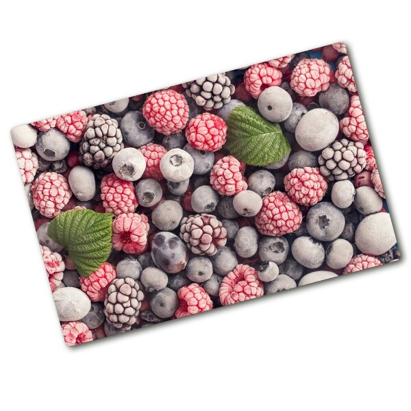 Chopping board glass Frozen forest fruit