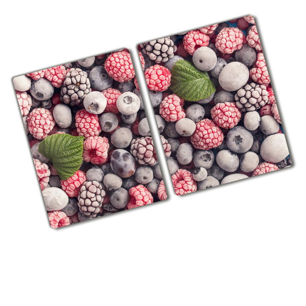 Chopping board glass Frozen forest fruit