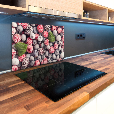 Chopping board glass Frozen forest fruit