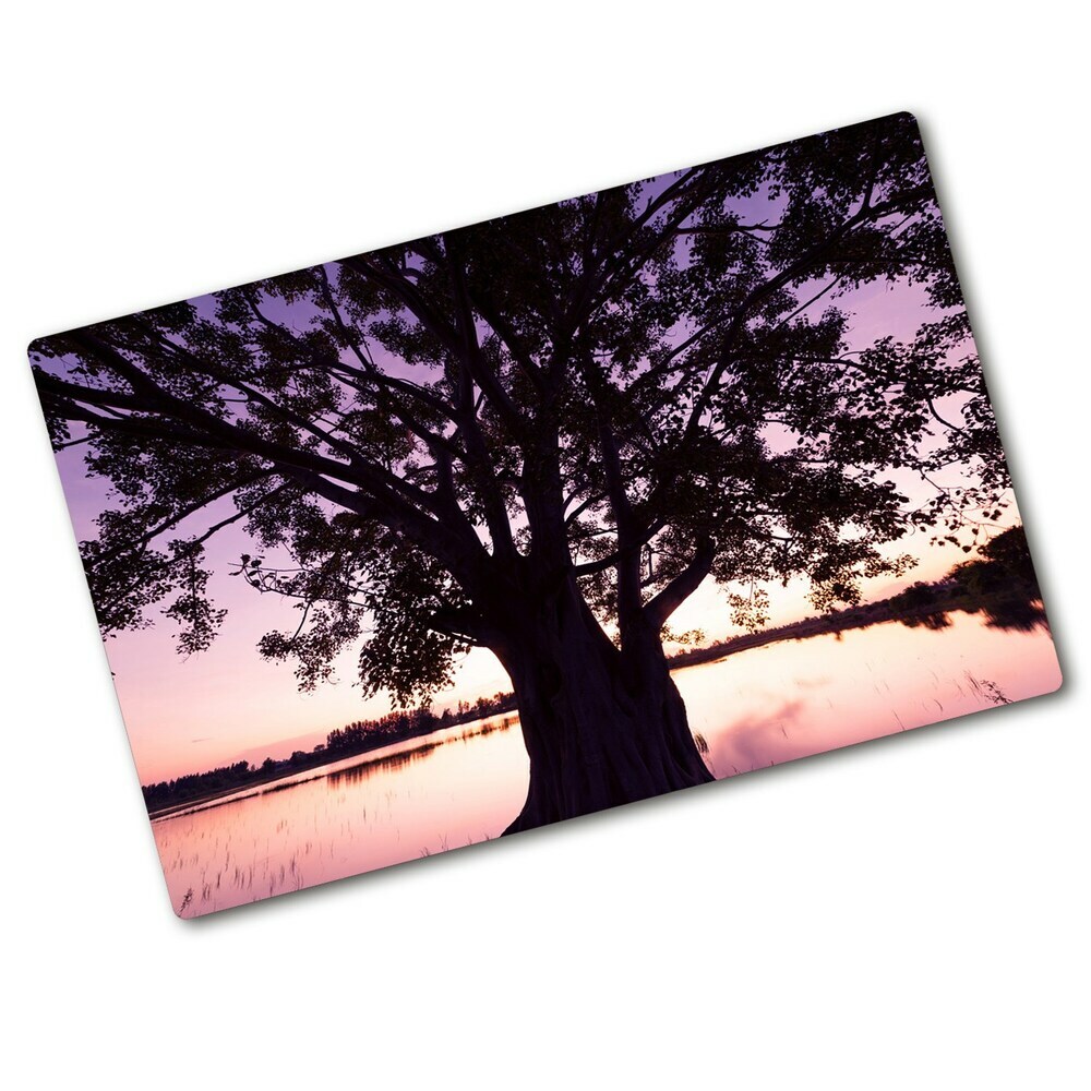 Cutting board Tree and lake