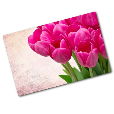 Worktop saver Pink tulips