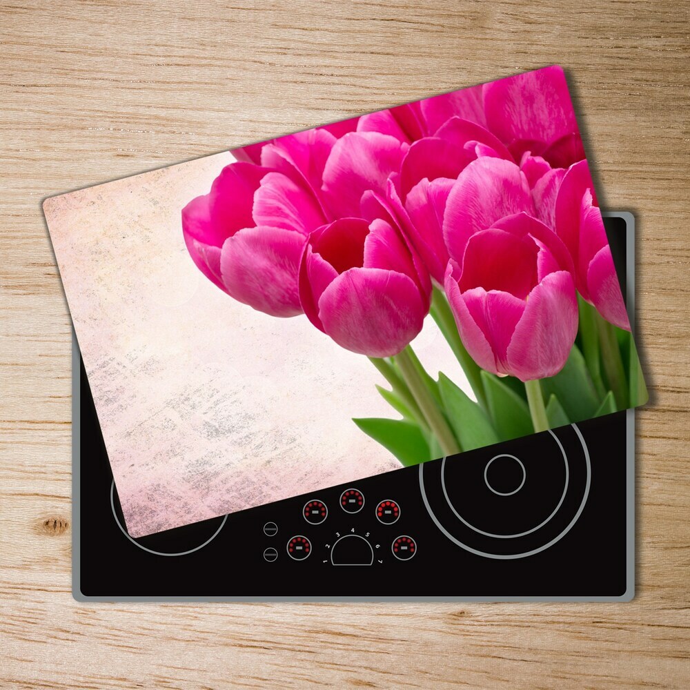 Worktop saver Pink tulips