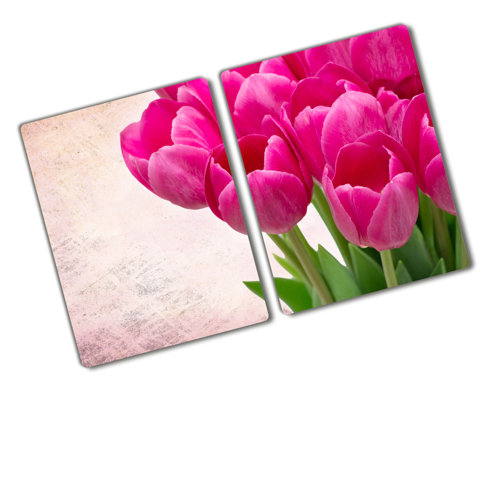 Worktop saver Pink tulips