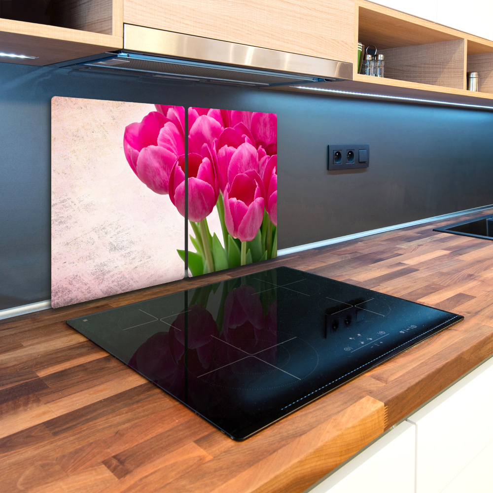 Worktop saver Pink tulips