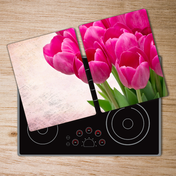 Worktop saver Pink tulips