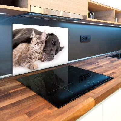 Worktop saver Dog with a cat