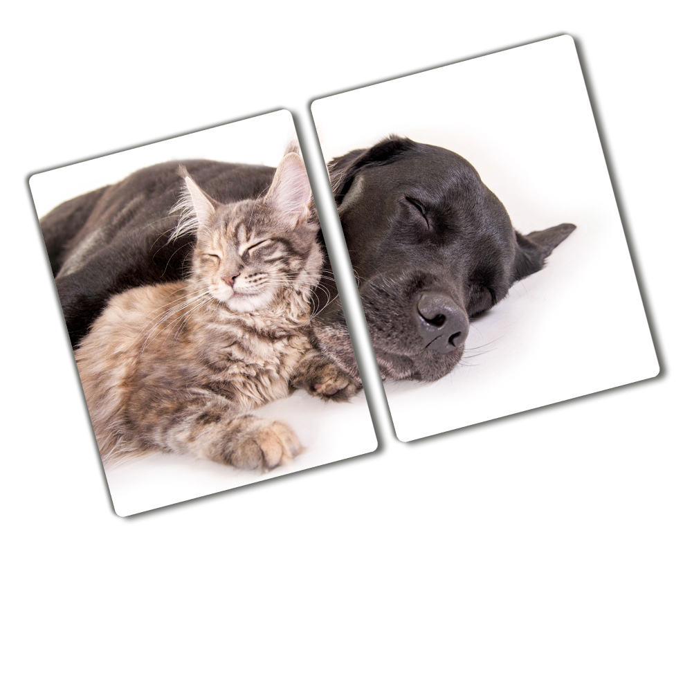 Worktop saver Dog with a cat