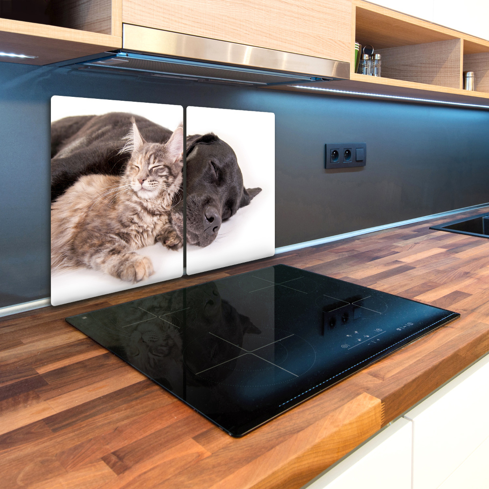 Worktop saver Dog with a cat