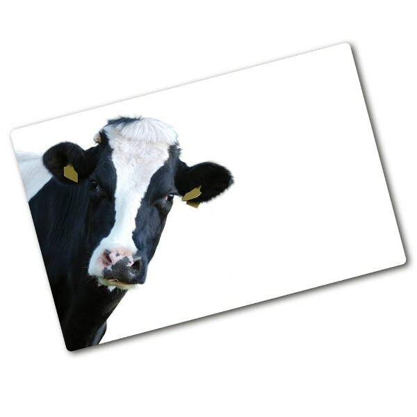 Glass chopping board Cow