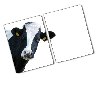 Glass chopping board Cow