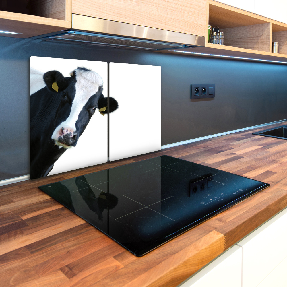 Glass chopping board Cow