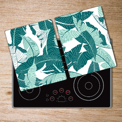 Chopping board glass Palm trees