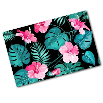 Chopping board glass Tropical