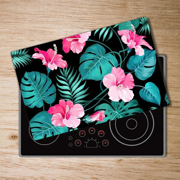 Chopping board glass Tropical