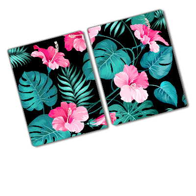 Chopping board glass Tropical