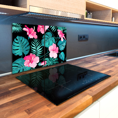 Chopping board glass Tropical