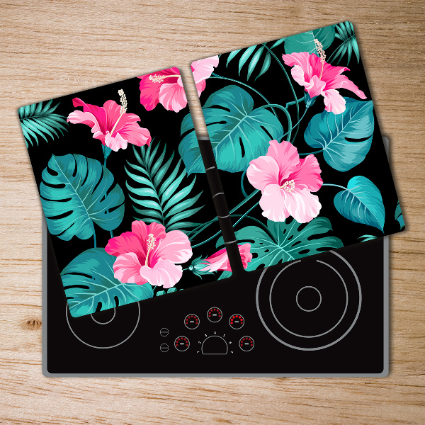 Chopping board glass Tropical