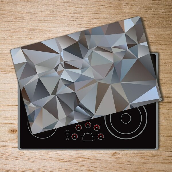 Glass chopping board Abstraction of the triangle