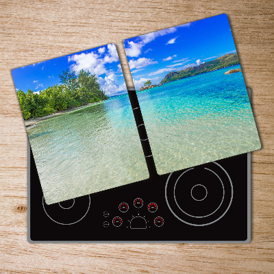 Chopping board Seychelles beach