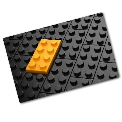 Chopping board glass Lego bricks