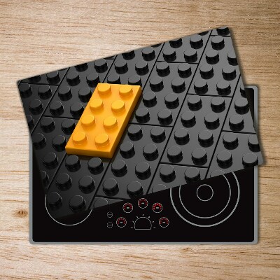 Chopping board glass Lego bricks