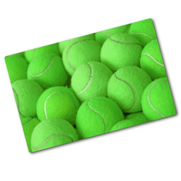 Chopping board glass Tennis balls