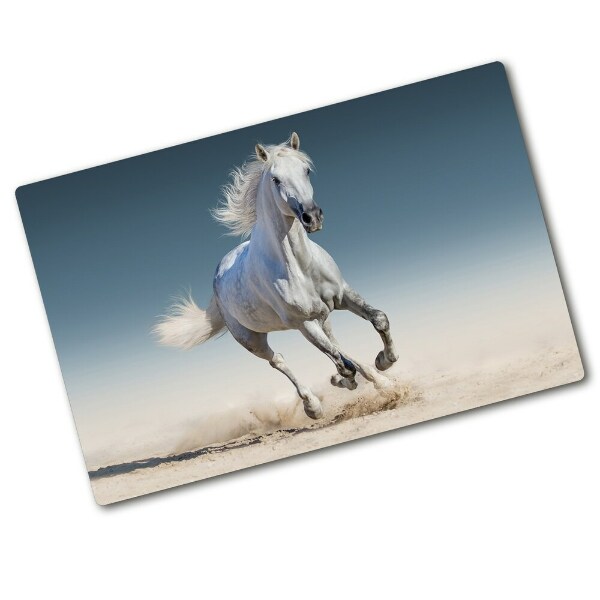 Chopping board White horse at a gallop