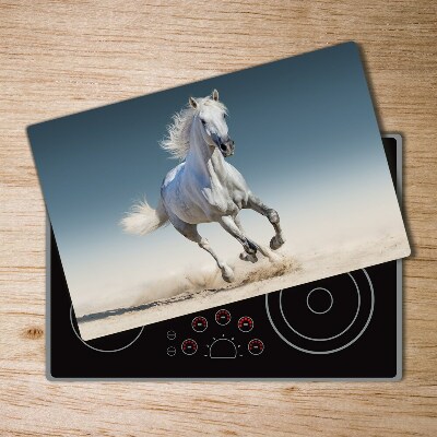 Chopping board White horse at a gallop