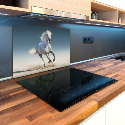 Chopping board White horse at a gallop