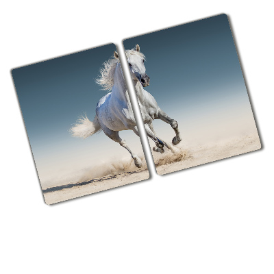 Chopping board White horse at a gallop