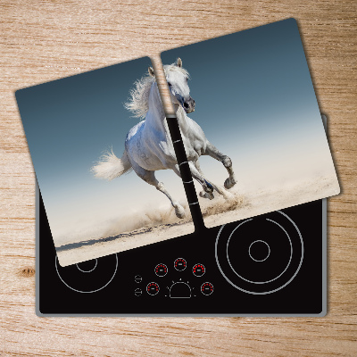 Chopping board White horse at a gallop