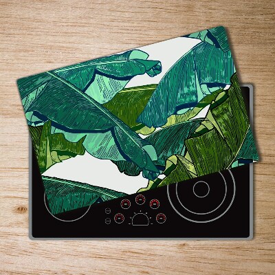 Chopping board Banana leaves