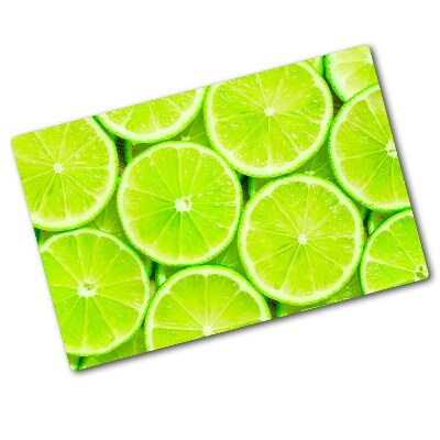 Glass chopping board Lime