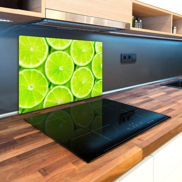 Glass chopping board Lime