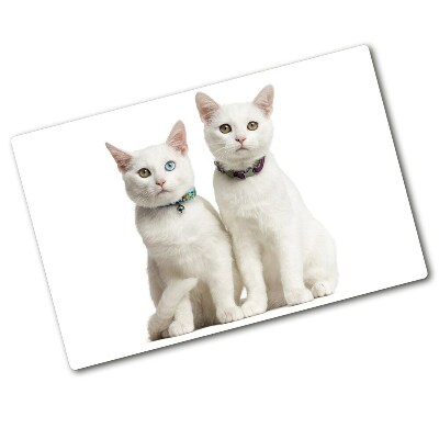 Chopping board White cats