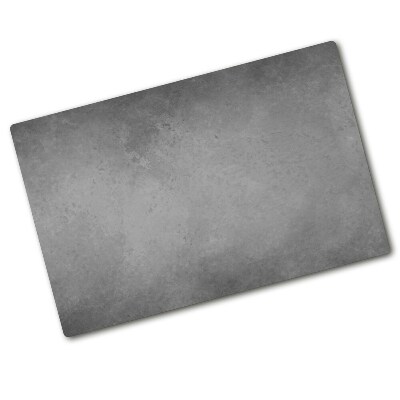 Chopping board glass Concrete background