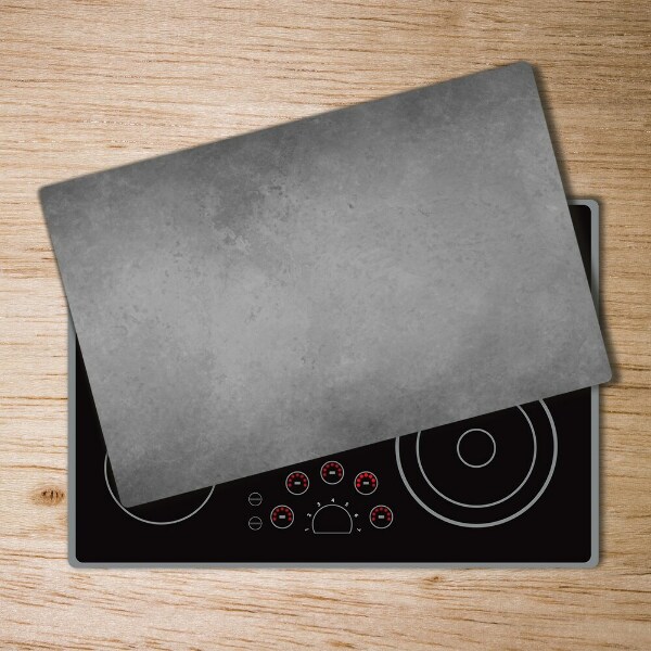 Chopping board glass Concrete background