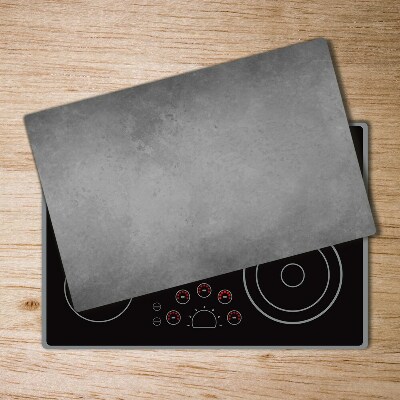 Chopping board glass Concrete background