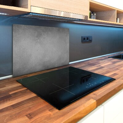 Chopping board glass Concrete background