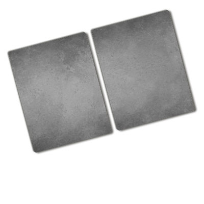 Chopping board glass Concrete background